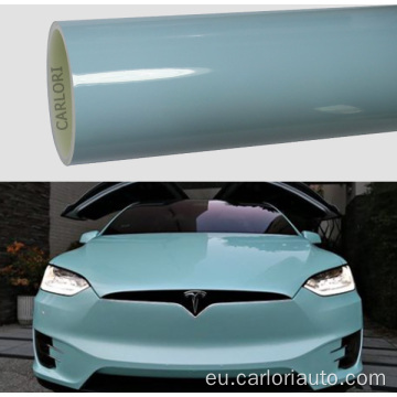 Crystal Gloss Ice Blue Car Wrap biniloa